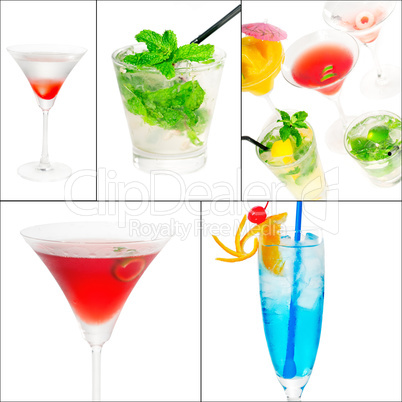 cocktails collage