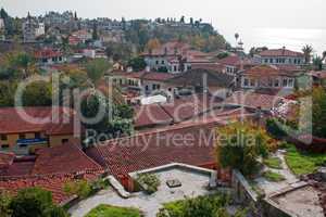View over rooftops of Antalya old town of Kaleici