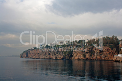 View of Antalya Turkey coastline