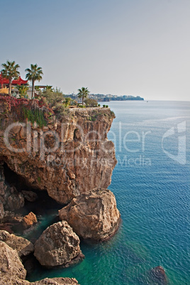 View of Antalya Turkey coastline