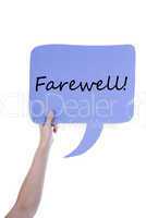 Light Purple Speech Balloon With Farewell