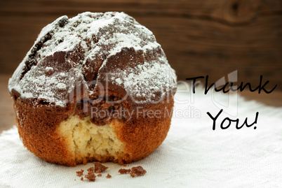 Homemade Cake With Thank You