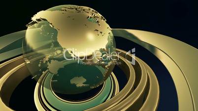 Spinning World Globe