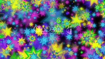 Multi colored stars background