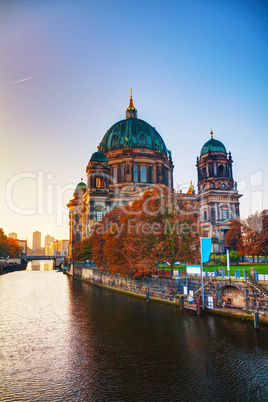 Berliner Dom cathedral in the morning