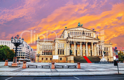 Concert hall (Konzerthaus) at Gendarmenmarkt square in Berlin