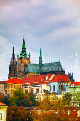 The Prague castle close up