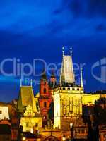 The Old Town with Charles bridge in Prague