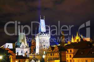 The Old Town with Charles bridge in Prague