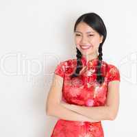 Asian chinese girl cheongsam