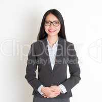 Asian business woman smiling