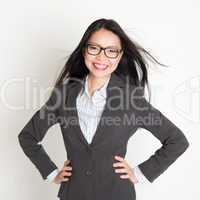 Confident young Asian business woman