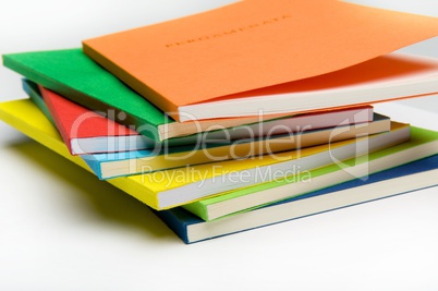 Seven vibrant workbooks