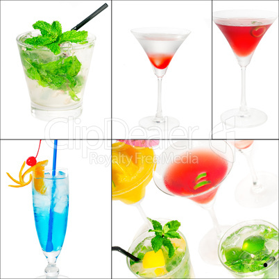 cocktails collage