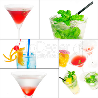 cocktails collage