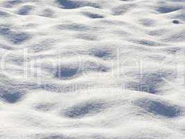 background of fresh snow close up