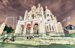 PARIS - MAY 21, 2014: Tourists in Montmartre. More than 30 milli