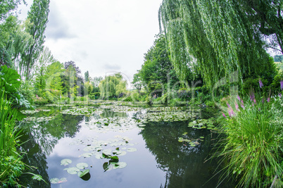 Famous gardens of Monet's House in Giverny, France