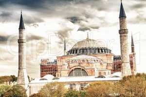 Hagia Sophia. Majesty of Istanbul architecture