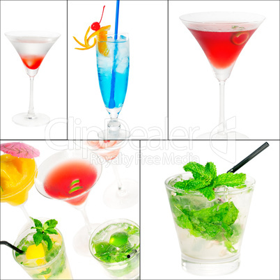 cocktails collage