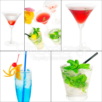 cocktails collage