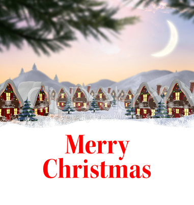 Composite image of merry christmas