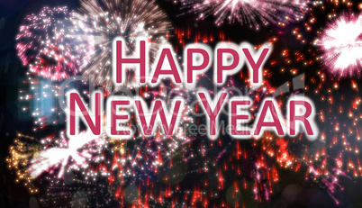 Composite image of happy new year