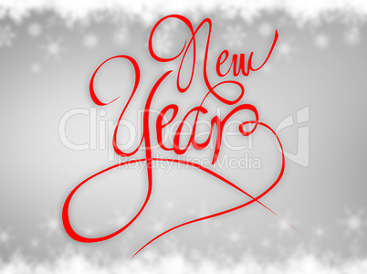 Composite image of new year message