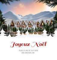 Composite image of joyeux noel