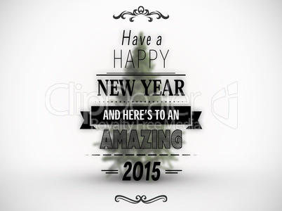 Composite image of happy new year message