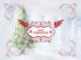 Composite image of  merry christmas message