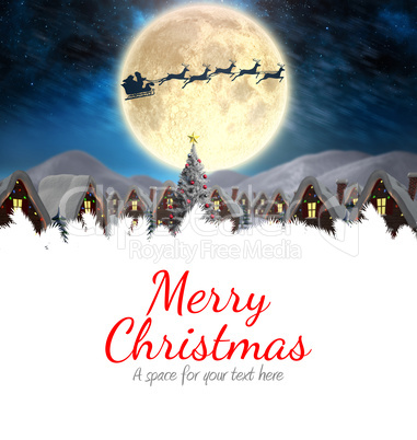 Composite image of merry christmas