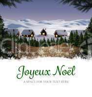 Composite image of joyeux noel