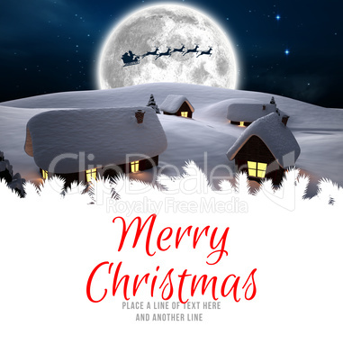 Composite image of merry christmas