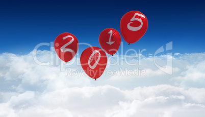 Composite image of 2015 balloons