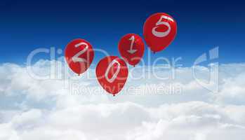Composite image of 2015 balloons