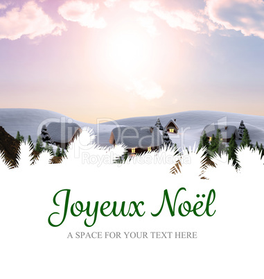 Composite image of joyeux noel