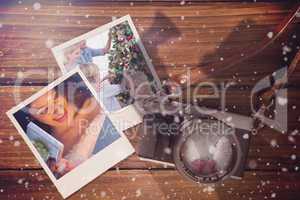 Composite image of christmas memories