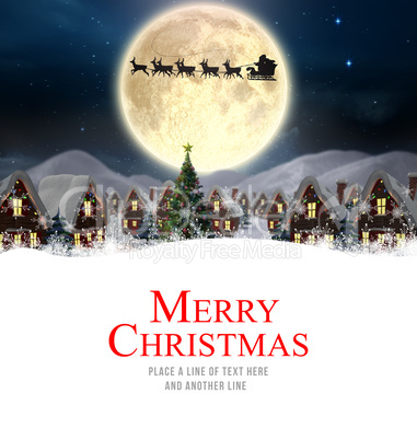 Composite image of merry christmas