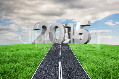 Composite image of road