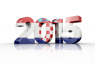 Composite image of croatia national flag