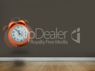 Composite image of alarm clock counting down to twelve