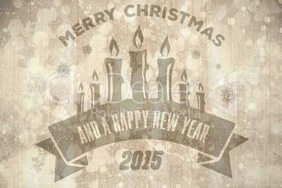 Composite image of merry christmas message