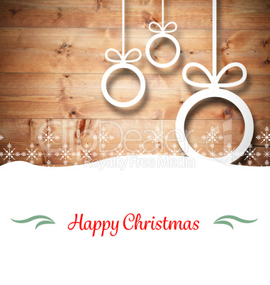 Composite image of christmas card