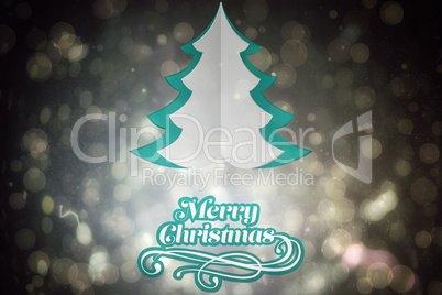 Composite image of merry christmas message