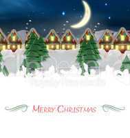 Composite image of christmas card