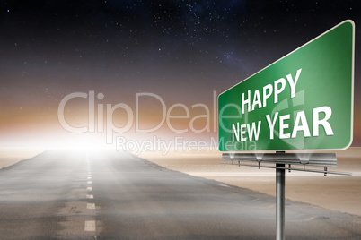 Composite image of happy new year