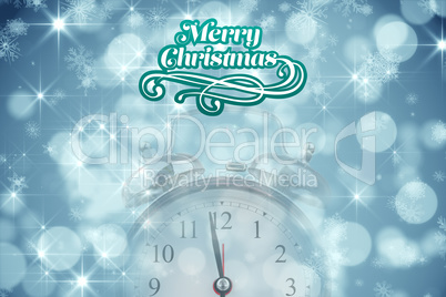 Composite image of merry christmas message