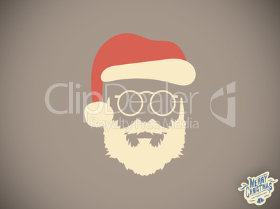 Composite image of merry christmas message with santa