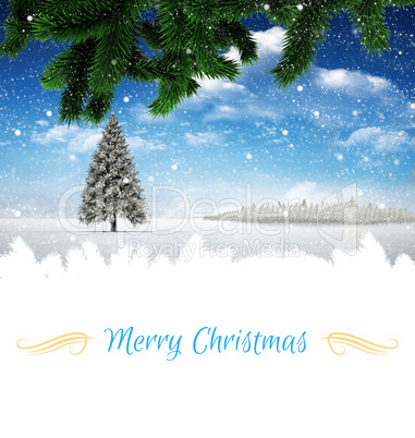 Composite image of christmas card